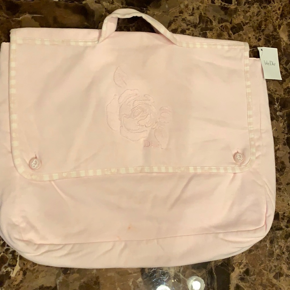 Christian Dior cloth diaper bag
